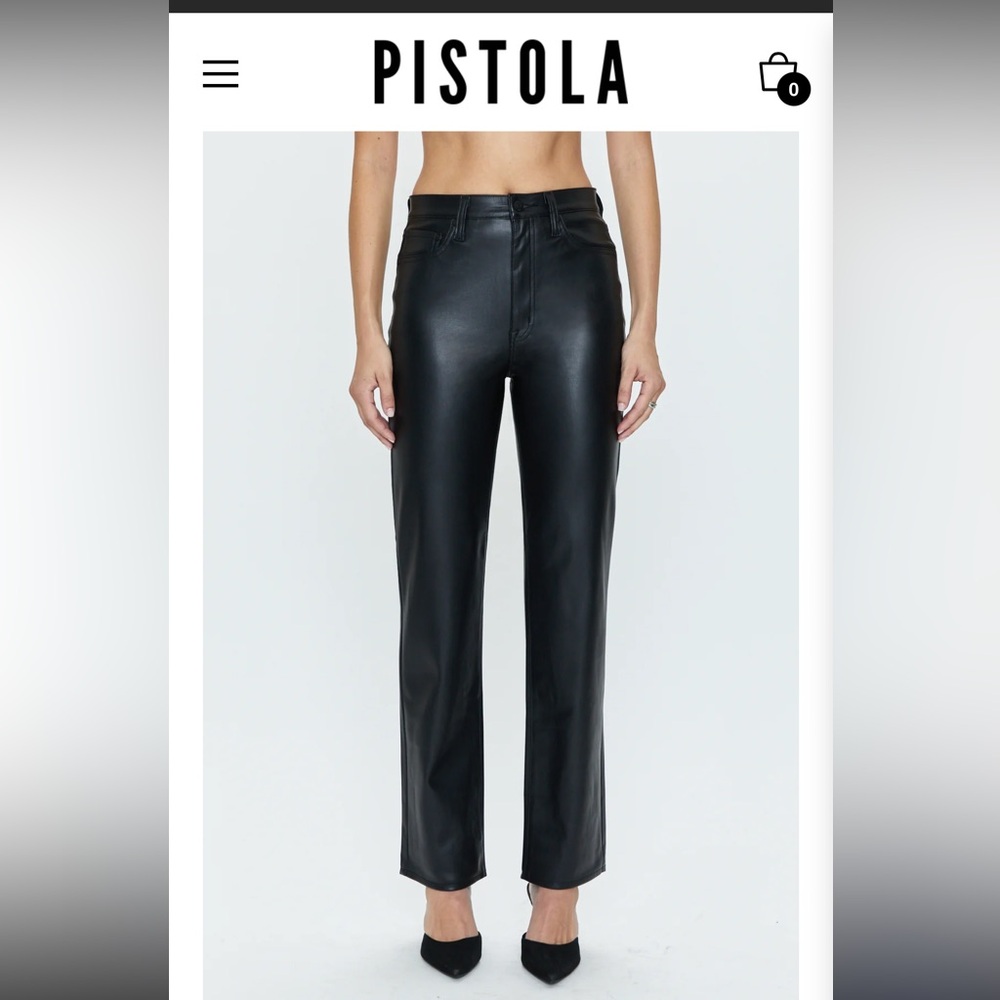NWT-Pistola- faux leather pants- 32
